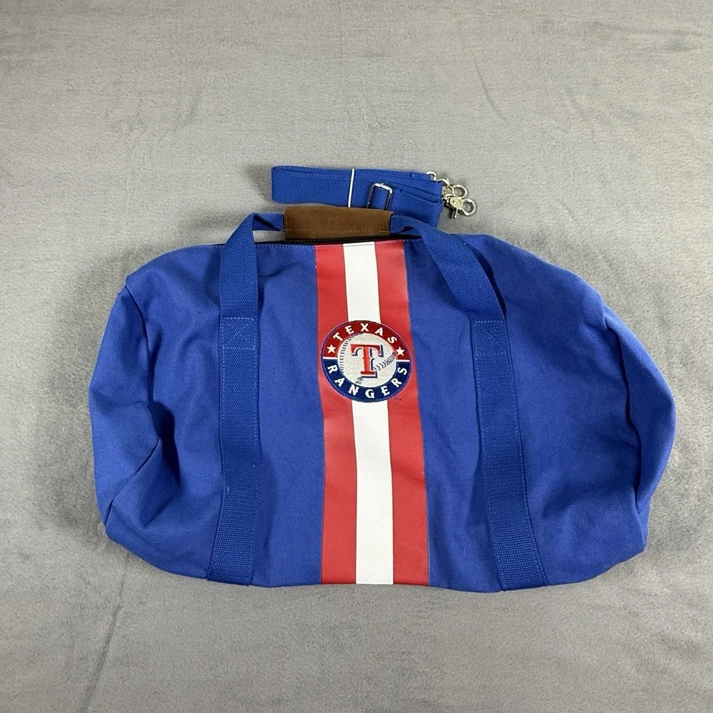 VINTAGE CANVAS TEXAS RANGERS MLB Baseball Club Gym Duffel Bag